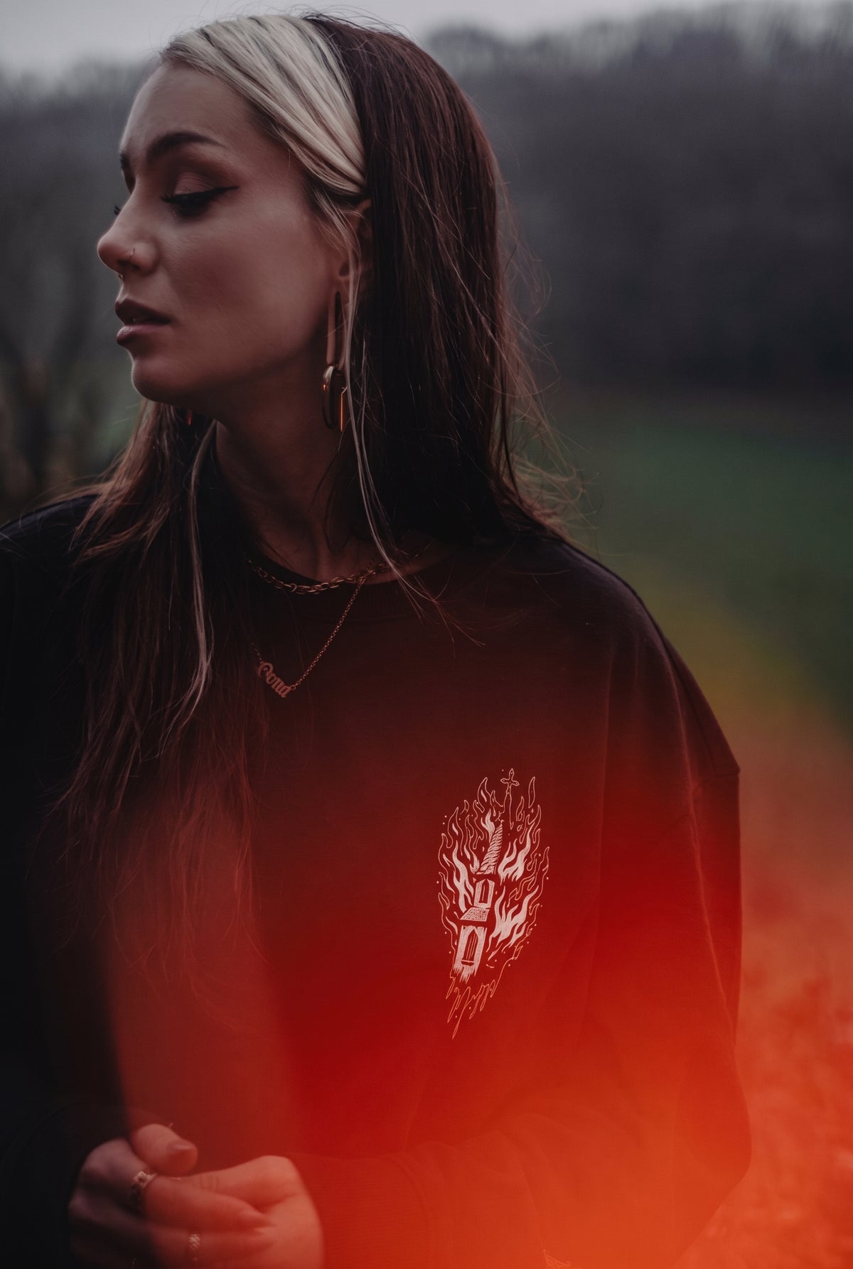 CAMISA VAXO "Black Mind" SEMI OVERSIZE