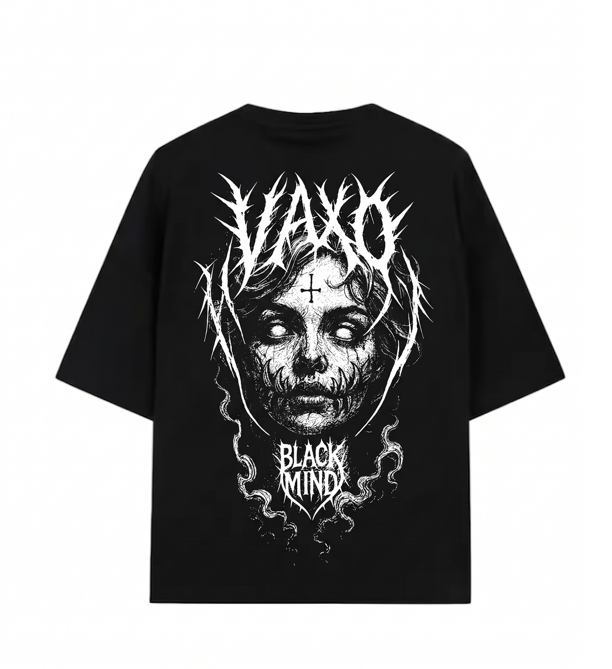 CAMISA VAXO "Black Mind" SEMI OVERSIZE