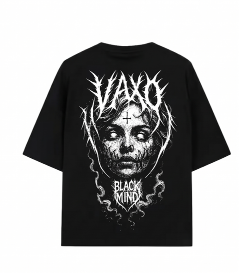 CAMISA VAXO "Black Mind" SEMI OVERSIZE