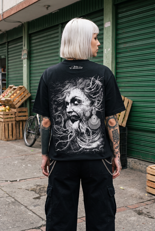 Camiseta Banshee VAXO — espalda con modelo