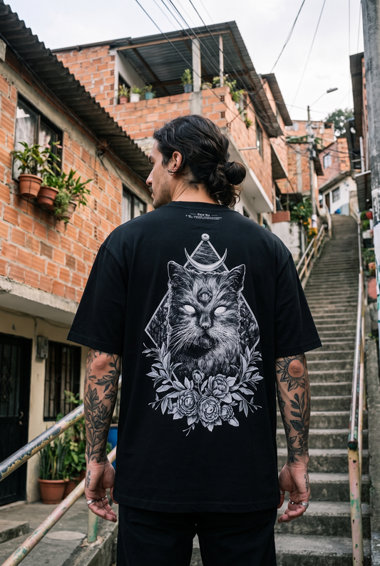 Camiseta Third Eye VAXO — espalda con modelo